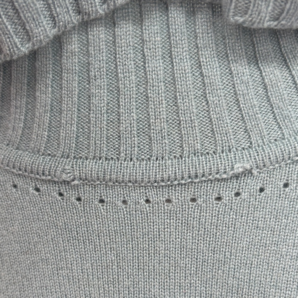 🦓 Escada cashmere turtleneck, blue green Neck Sweater - - Picture 3 of 7